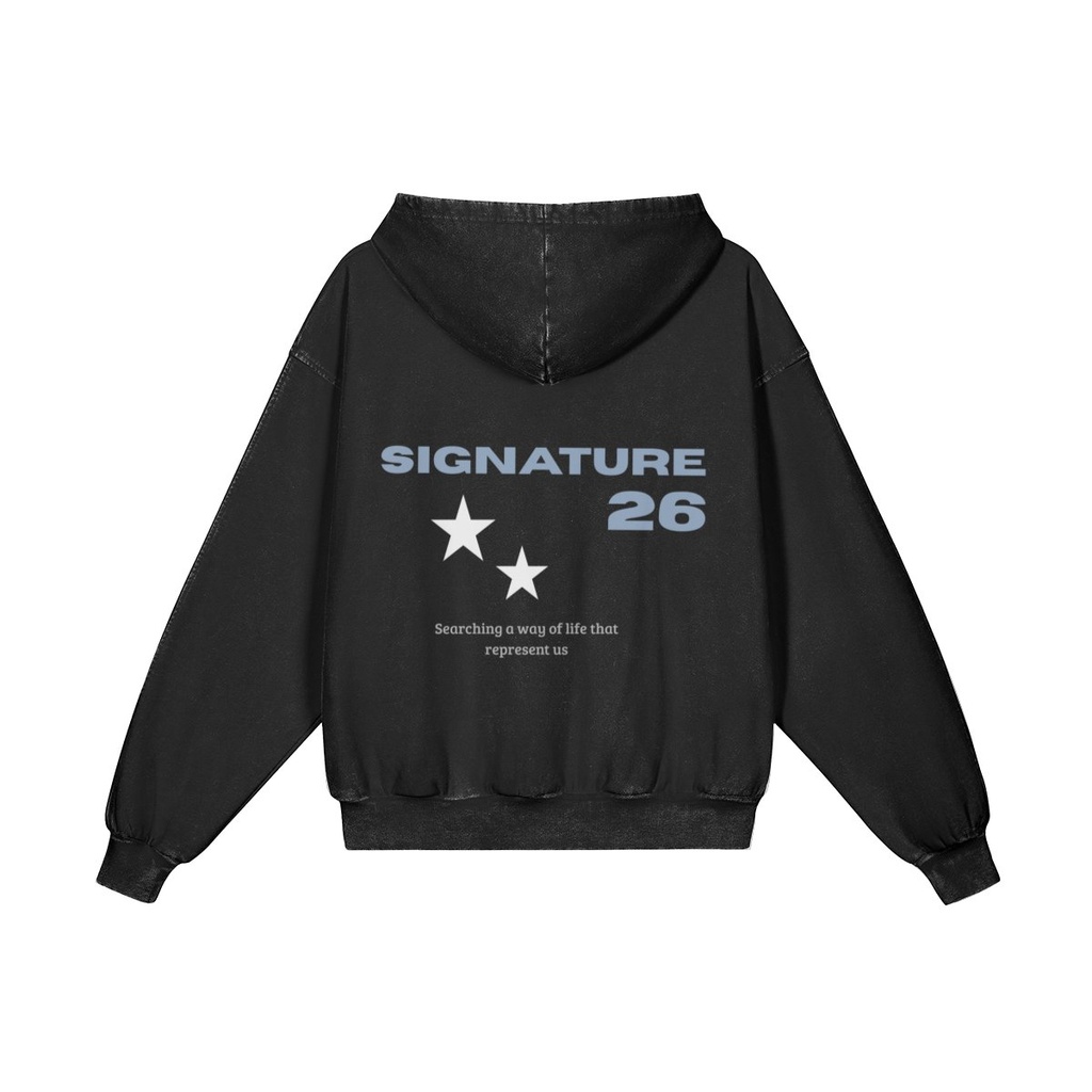 Sudadera Negro vintage - espalda