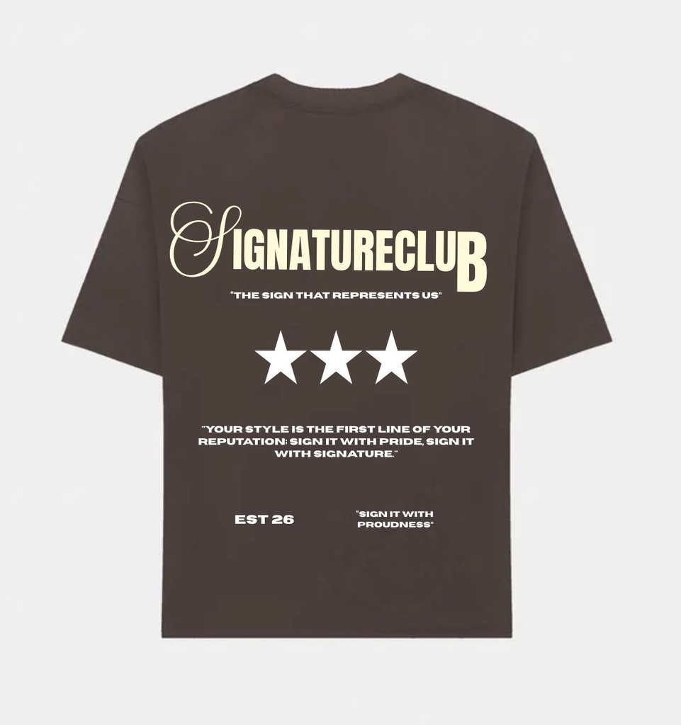Signature Club Star Tee - espalda